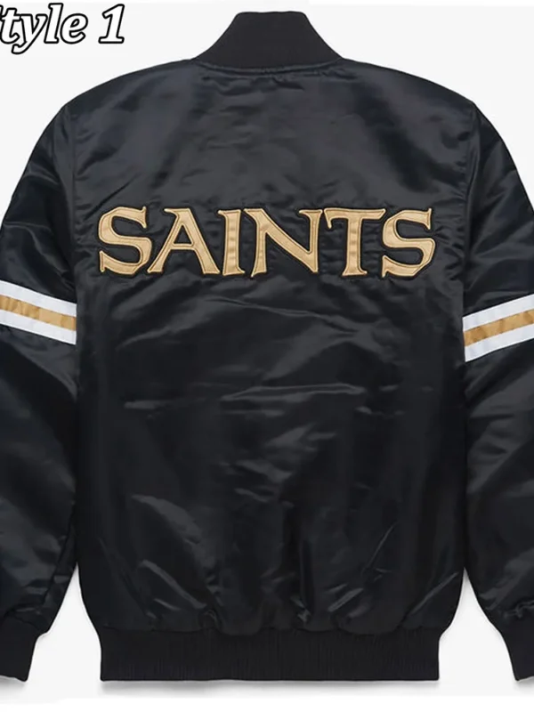 NFL New Orleans Saints Black Jacket