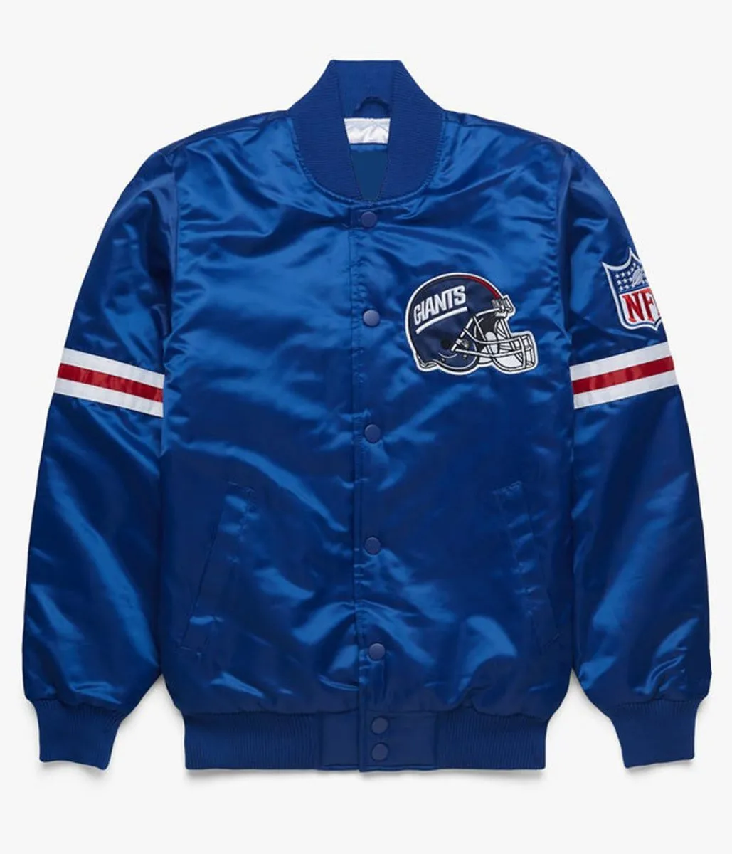 NFL Satin Seattle Seahawks Royal Blue Jacket NFL Satin Seattle Seahawks Royal Blue Jacket