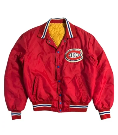 NHL 90s Montreal Canadiens Hockey Red Jacket