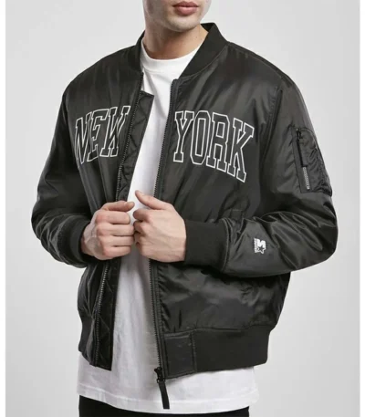 NY Black Bomber Jacket