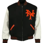 NY Giants 1951 Letterman Black and White Jacket