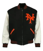 NY Giants 1951 Letterman Black and White Jacket