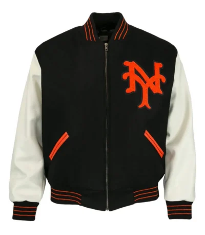 NY Giants 1951 Letterman Black and White Jacket