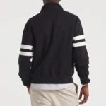 NY Giants Black Striped Fleece Jacket