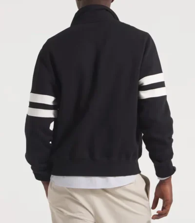 NY Giants Black Striped Fleece Jacket