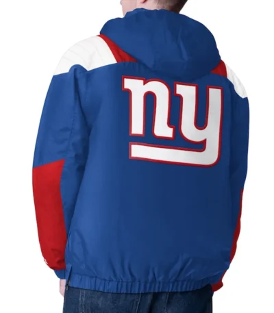 NY Giants Charger Half-Zip Pullover Jacket
