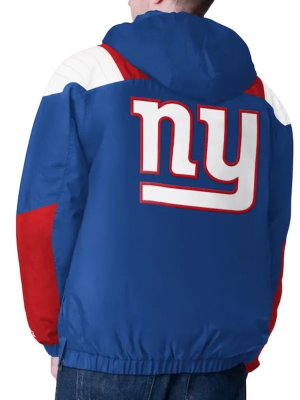 NY Giants Charger Half-Zip Pullover Jacket
