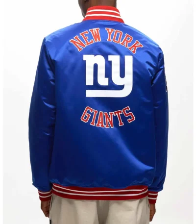 NY Giants Heavyweight Royal Satin Jacket