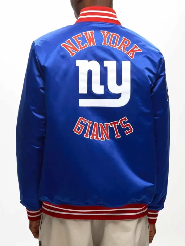 NY Giants Heavyweight Royal Satin Jacket