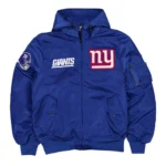 NY Giants Historic L-2B Hooded Bomber Jacket