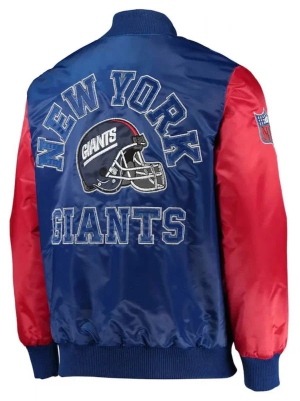 NY Giants Locker Room Throwback Royal-Red Jacket