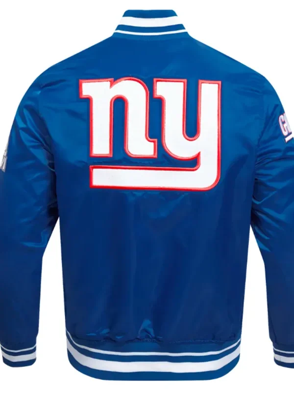 NY Giants Mashup Classic Rib Satin Jacket