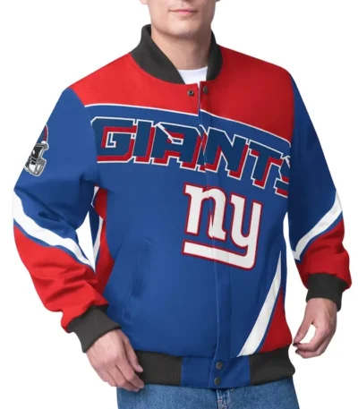 NY Giants Maximum Racing Royal Jacket