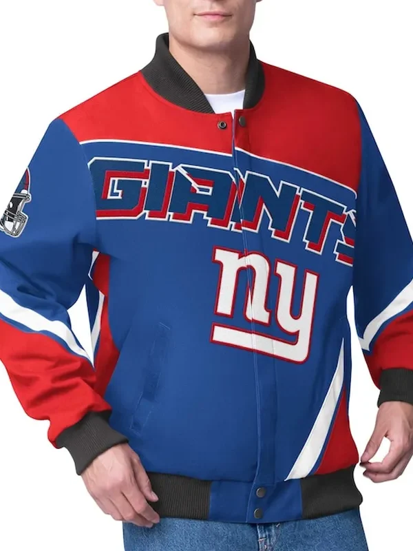 NY Giants Maximum Racing Royal Jacket