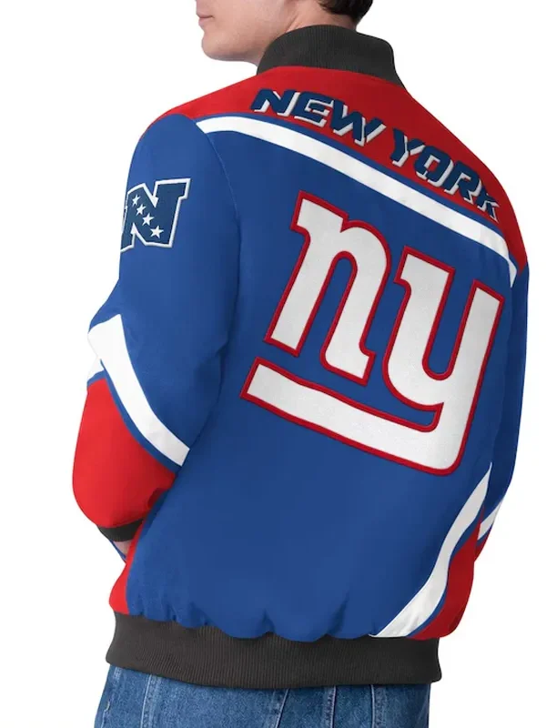 NY Giants Maximum Racing Royal Jacket