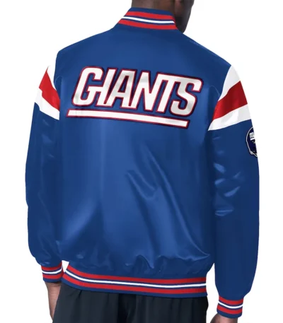 NY Giants Midweight Royal Satin Jacket