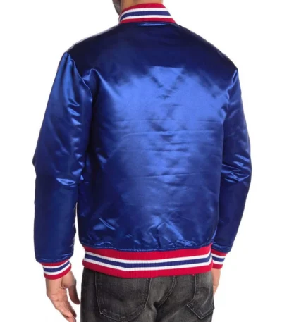 NY Giants NFL Satin Blue Jacket