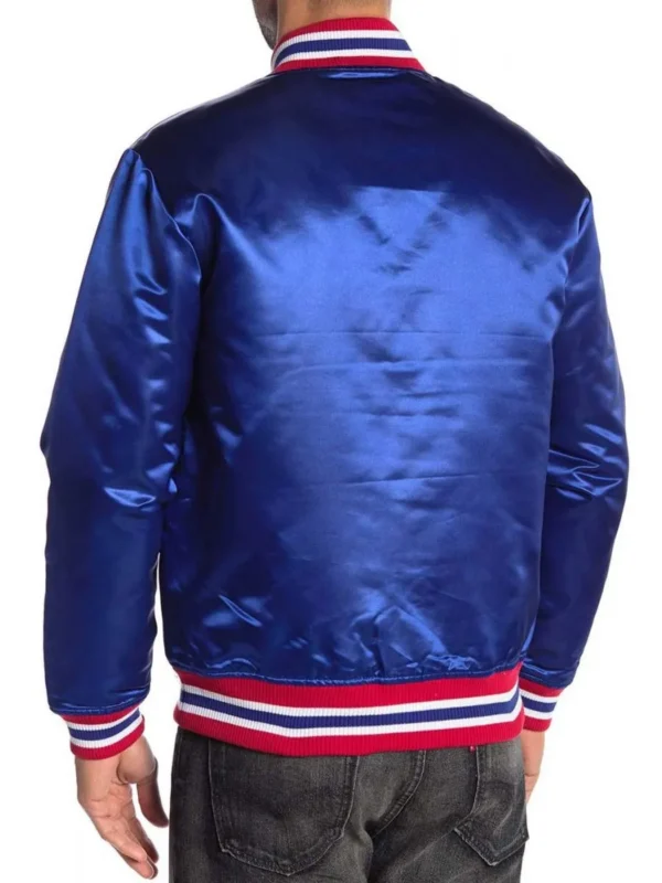 NY Giants NFL Satin Blue Jacket