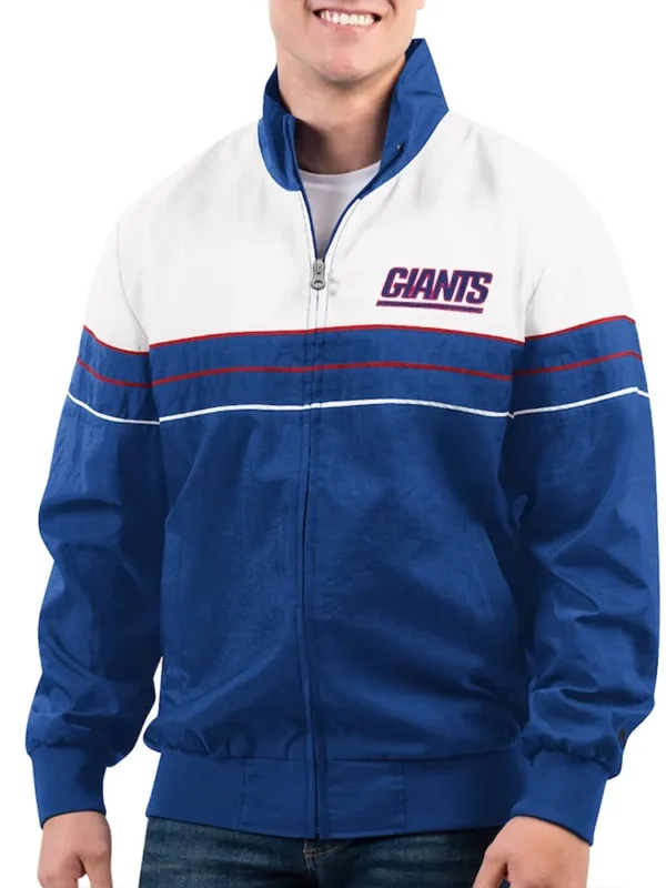 NY Giants Nylon Full-Zip Jacket
