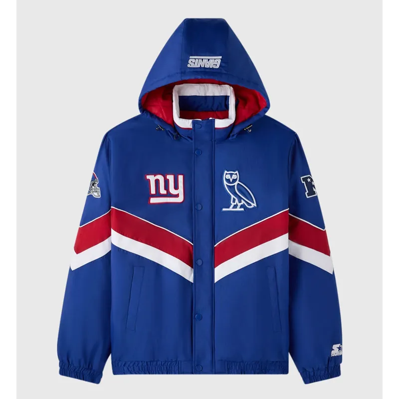NY Giants OVO Sideline Puffer Jacket NY Giants OVO Sideline Puffer Jacket