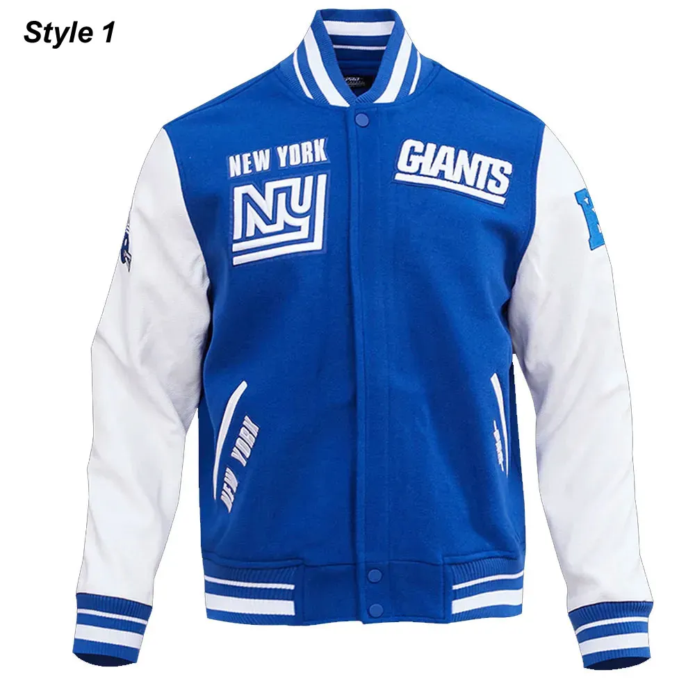 NY Giants Retro Classic Varsity Jacket NY Giants Retro Classic Varsity Jacket