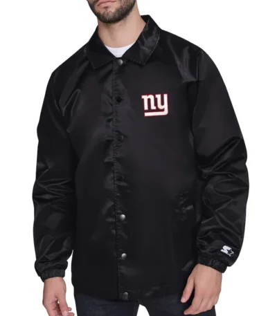 NY Giants Retro Logo Coaches Jacket