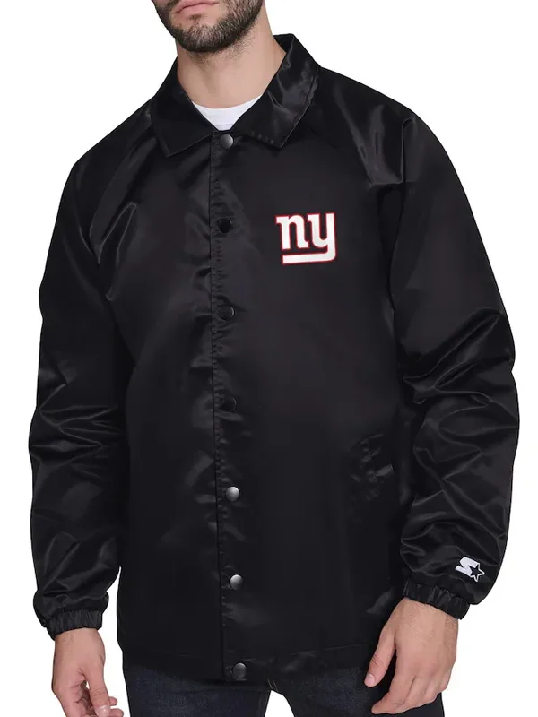 NY Giants Retro Logo Coaches Jacket