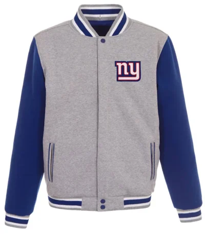 NY Giants Royal-Gray Varsity Wool Jacket