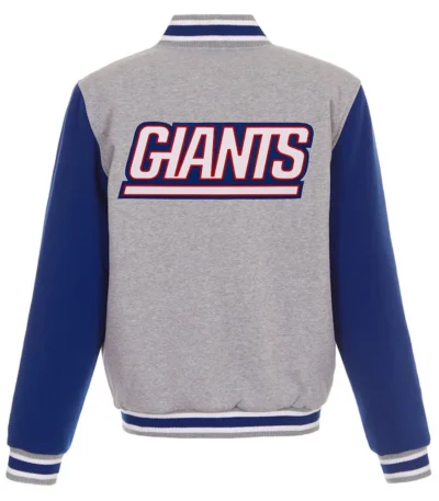 NY Giants Royal-Gray Varsity Wool Jacket