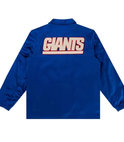 NY Giants Royal Satin Windbreaker