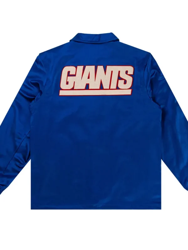 NY Giants Royal Satin Windbreaker