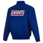 NY Giants Royal Varsity Poly Twill Jacket