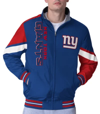 NY Giants Strong Arm Royal Full-Zip Jacket