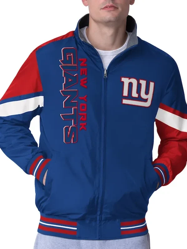 NY Giants Strong Arm Royal Full-Zip Jacket