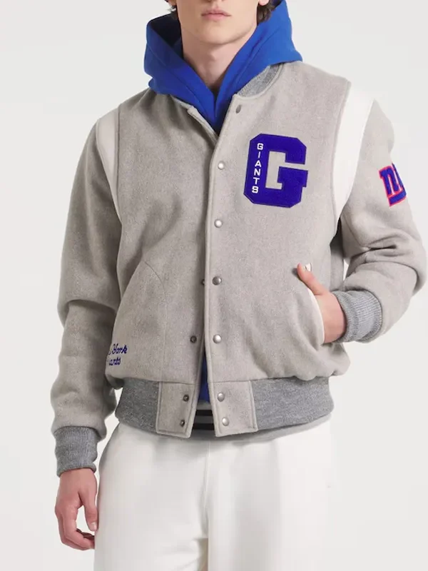 NY Giants Teddy Varsity Wool Jacket