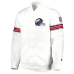 NY Giants The Power Forward White Satin Jacket