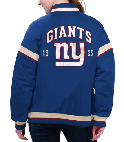 NY Giants Tournament Royal Varsity Jacket