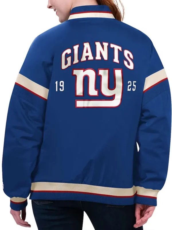 NY Giants Tournament Royal Varsity Jacket