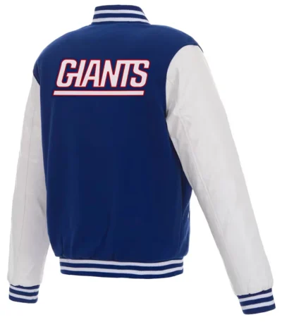 NY Giants Varsity Royal and White Jacket