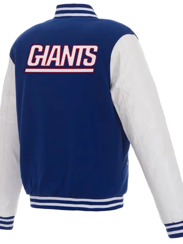 NY Giants Varsity Royal and White Jacket