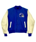 NY Giants Varsity White and Royal Blue Jacket