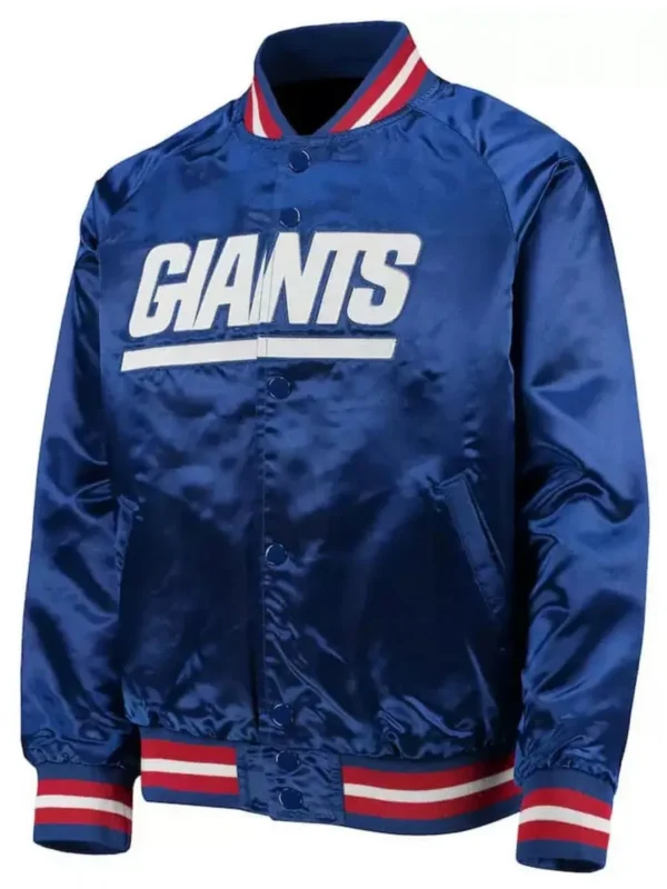 NY Giants Youth Lightweight Raglan Full-Snap Jacket