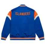 NY Islanders Heavyweight Royal Satin Jacket
