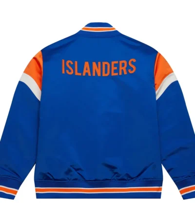 NY Islanders Heavyweight Royal Satin Jacket