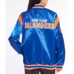 NY Islanders Teddy Royal Satin Jacket