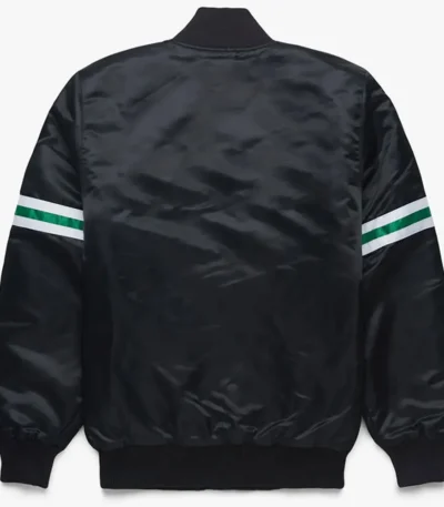 NY Jets Black Satin Jacket