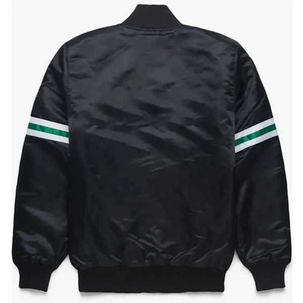 NY Jets Black Satin Jacket