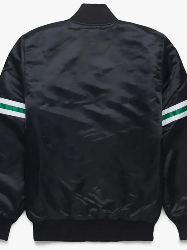 NY Jets Black Satin Jacket