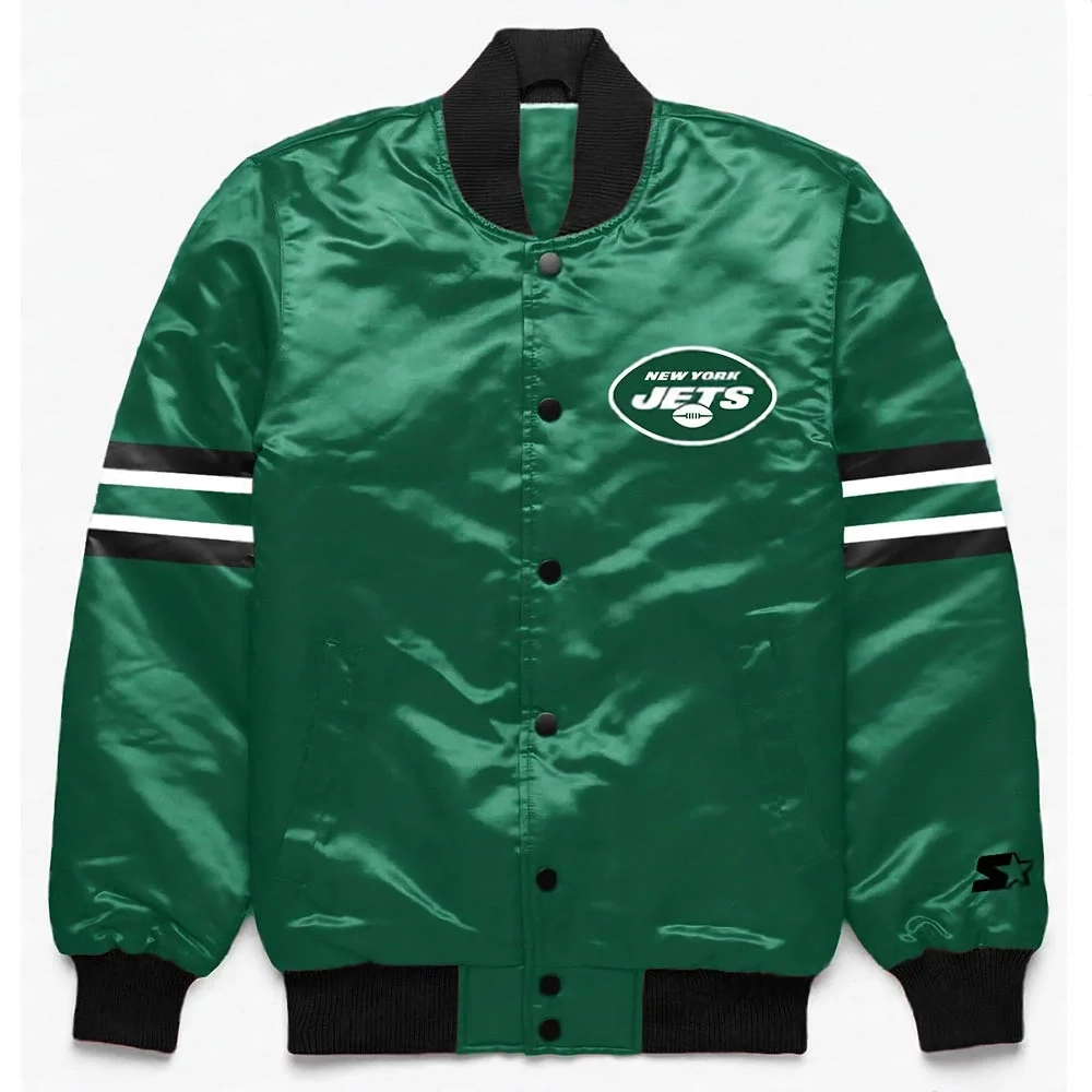 NY Jets Button Down Green Jacket NY Jets Button Down Green Jacket