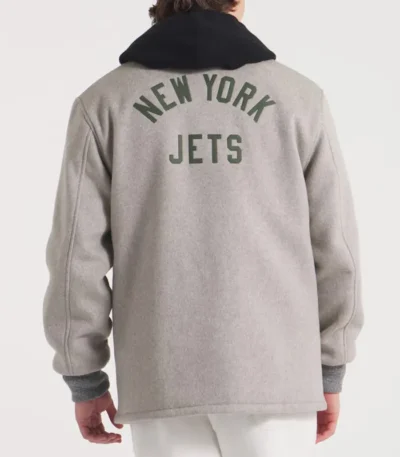 NY Jets Coaches Heather Gray Wool Jacket